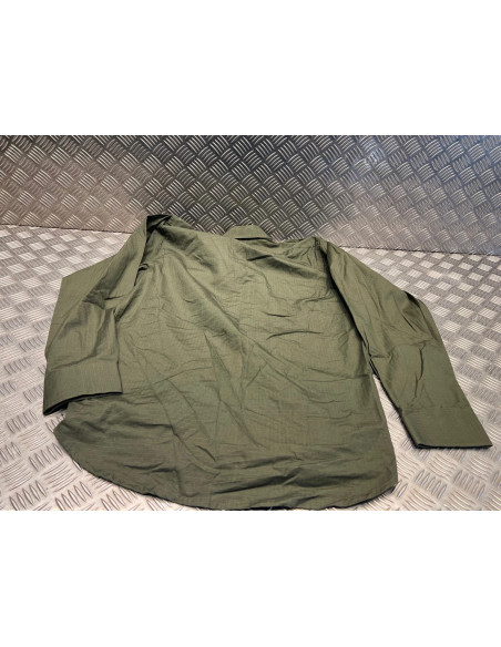 chemise tactique manches longues ripstop long sleeve mil-tec vert olive taille s