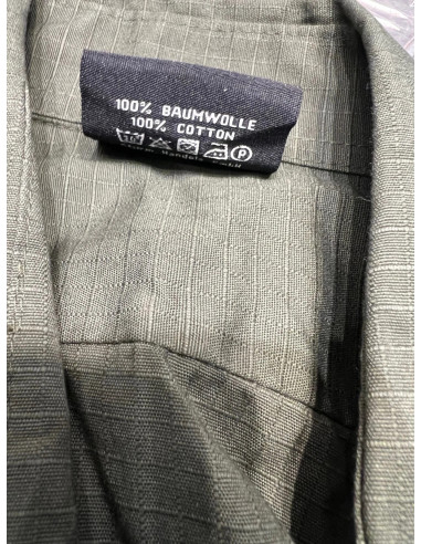 chemise tactique manches longues ripstop long sleeve mil-tec vert olive taille s