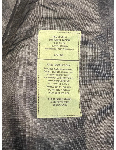 Veste blouson Softshell Mil-Tec noir taille l pcu lebel 6 softshell jacket