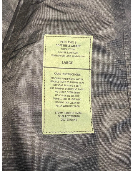 Veste blouson Softshell Mil-Tec noir taille l pcu lebel 6 softshell jacket