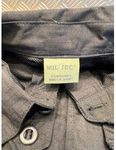 Veste Commando Smock Shirt Noir Mil-Tec Taille Xl 2