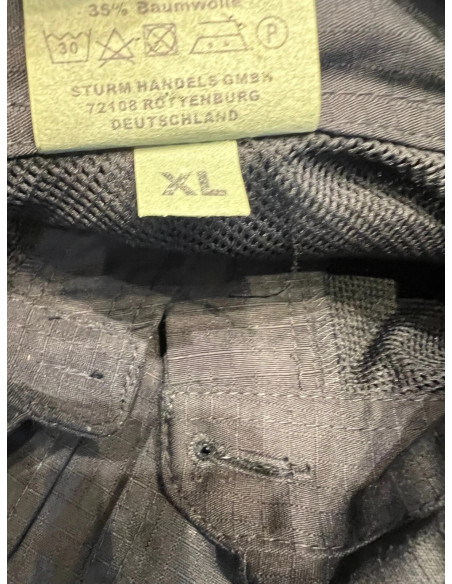 Veste Commando Smock Shirt Noir Mil-Tec Taille Xl