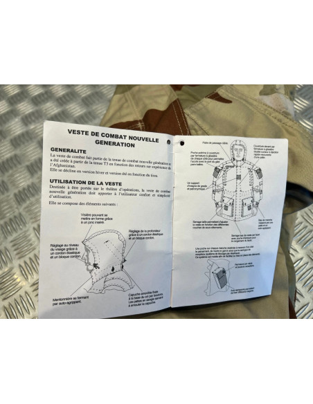 veste combat armee terre nouvelle generation paul boye 2013 ete sable 97/104m