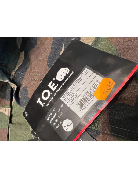 veste toe 202304 combat fighter 2.0 neuf taille xxl camo