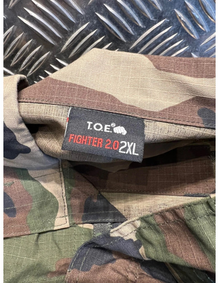 veste toe 202304 combat fighter 2.0 neuf taille xxl camo