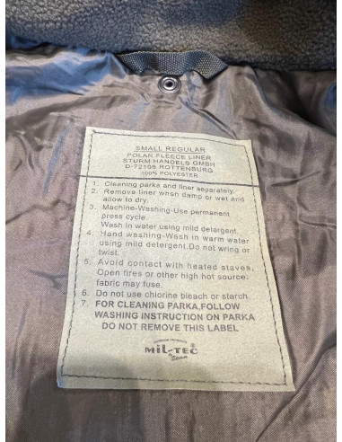 mil-tec veste ECWCS avec doublure polaire vert olive kaki taille s 10615001