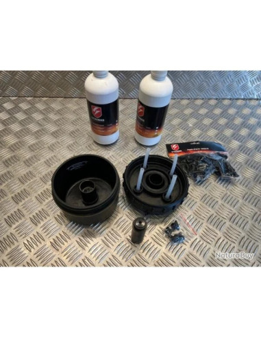 Mine a pulverisation eau S Thunder CO2 black 2 bouteilles poudre 100 bouchons