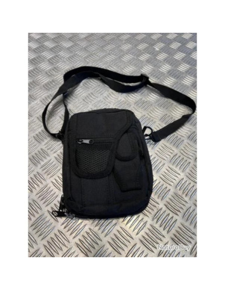 Sacoche bandoulière noir avec étui détachable mfh