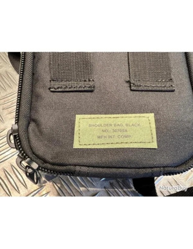 Sacoche bandoulière noir avec étui détachable mfh