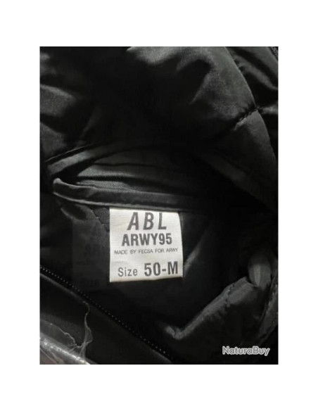 Blouson veste aviateur vol tete mort blanc doublure abl arwy 95 fesca 4 tailles