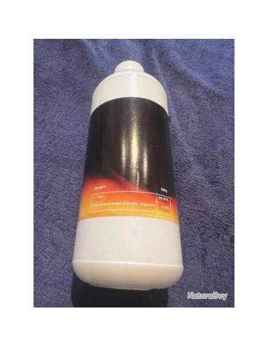 Bouteille 500g poudre colorante non toxique mine a gaz eau jaune ou violette