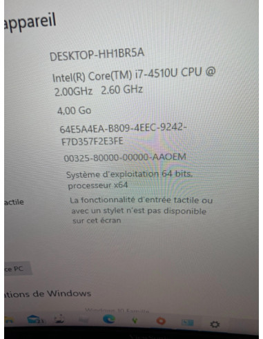 Ordinateur pc portable hp pavilion 15-p156nf (ENERGY STAR) i7