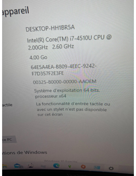 Ordinateur pc portable hp pavilion 15-p156nf (ENERGY STAR) i7