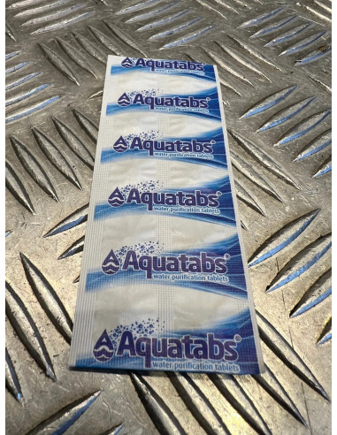 lot de 100 pastiles purification eau aquatabs de l otan filtre 100 a 500 litres