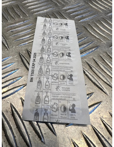 lot de 100 pastiles purification eau aquatabs de l otan filtre 100 a 500 litres