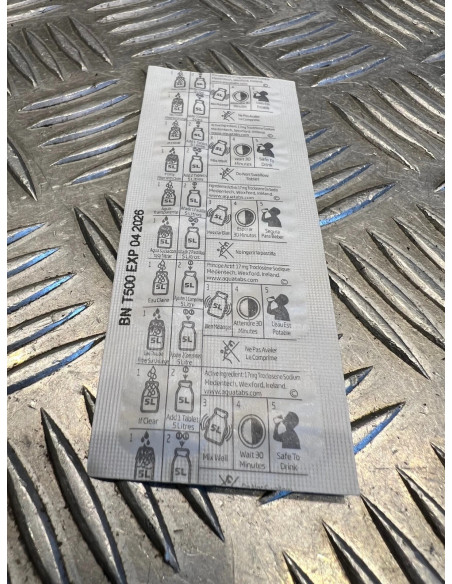 lot de 100 pastiles purification eau aquatabs de l otan filtre 100 a 500 litres