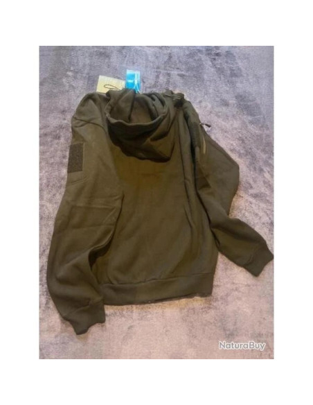 sweat veste tactique zippe capuche task force 2015 noir en xxl et xxxl TF-2215