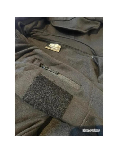 sweat veste tactique zippe capuche task force 2015 noir en xxl et xxxl TF-2215
