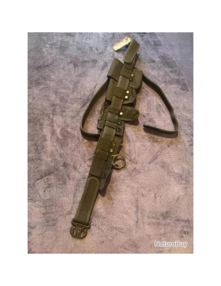 CEINTURE CEINTURON DE POLICE DE LUXE AVEC MULTI POCHETTES ET PORTE CHARGEUR