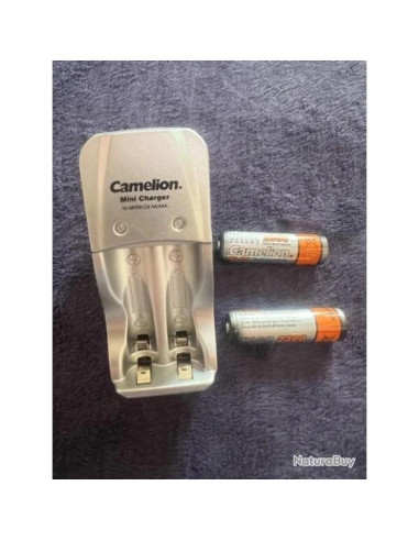 CHARGEUR PILES POUR AAA AA NI-MH NI-CD BC-1021C + 2 ACCUS AA 2300 MAH CAMELION