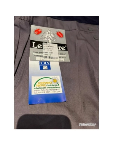 Pantalons confort plus de sécurité de travail le cedre gris acier taille 48