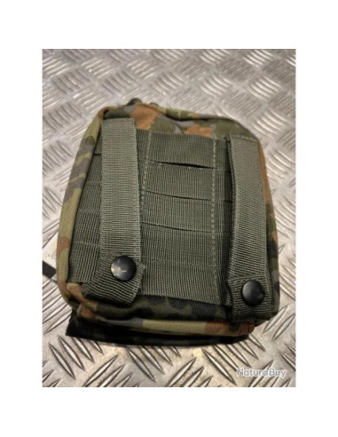mfh pochette pour carte molle camouflage flecktarn