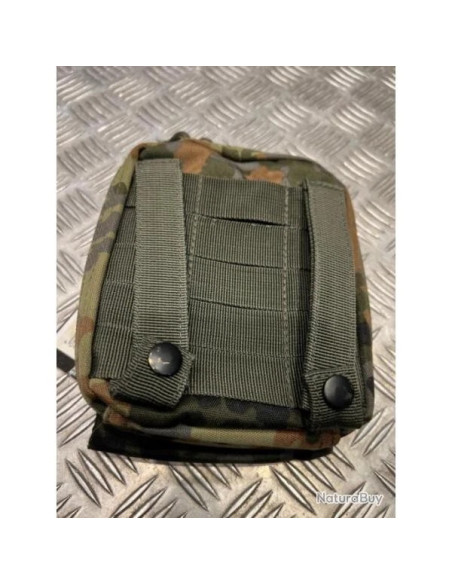 mfh pochette pour carte molle camouflage flecktarn