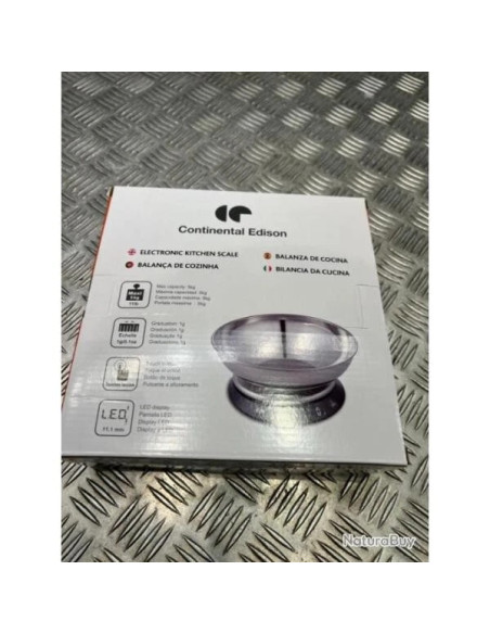 Balance culinaire de précision KT5B3 avec bol en Inox continental edition