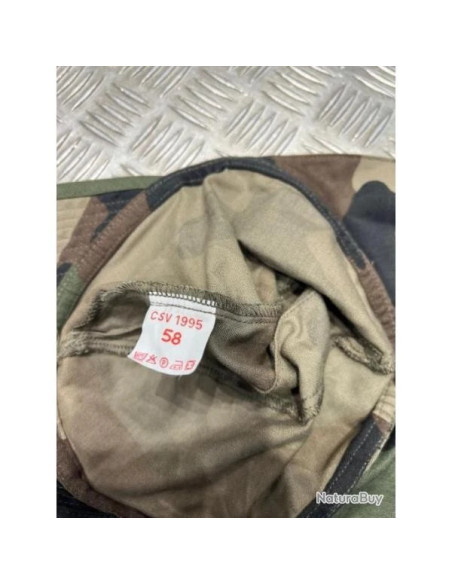 casquette militaire camouflage csv 1995 taille 58 et 1 neuf