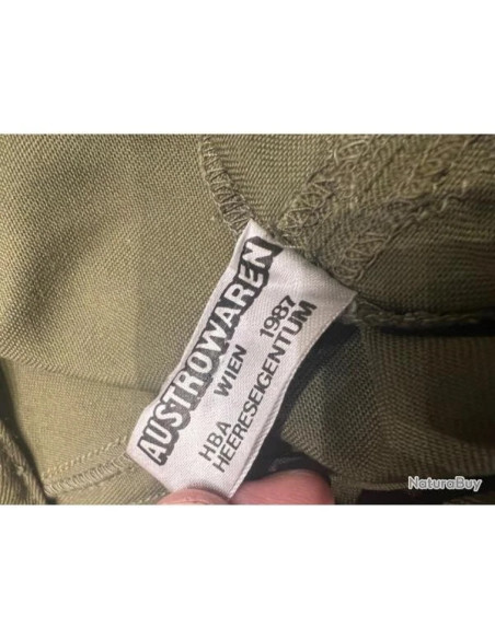 Casquette militaire austrowaren origine armée autrichienne 1987 taille 56