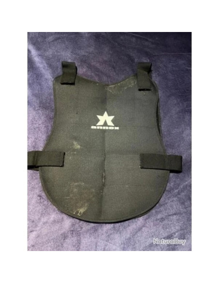 plastron protection noir de paintball annex