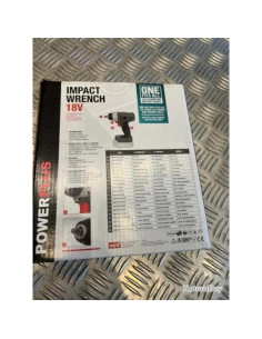 cle a choc boulonneuse power plus poweb2015 impact wrench batterie 18v li-ion 2