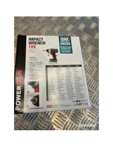 cle a choc boulonneuse power plus poweb2015 impact wrench batterie 18v li-ion