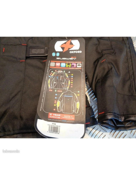 Veste textile longue OXFORD subway2.0 TECH noir homme taille s motard moto