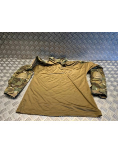 chemise t shirt tactique coudieres mil-tec warrior multicam taille m 1051355513