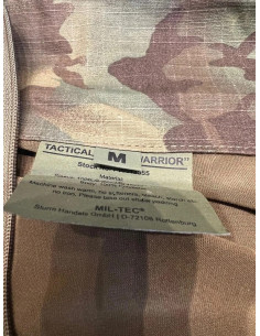 chemise t shirt tactique coudieres mil-tec warrior multicam taille m 1051355513 2