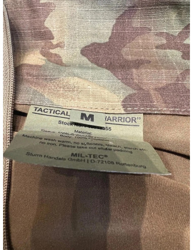 chemise t shirt tactique coudieres mil-tec warrior multicam taille m 1051355513