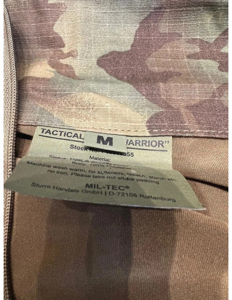 chemise t shirt tactique coudieres mil-tec warrior multicam taille m 1051355513