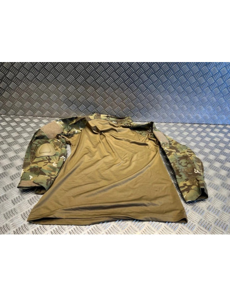 chemise t shirt tactique coudieres mil-tec warrior multicam taille m 1051355513
