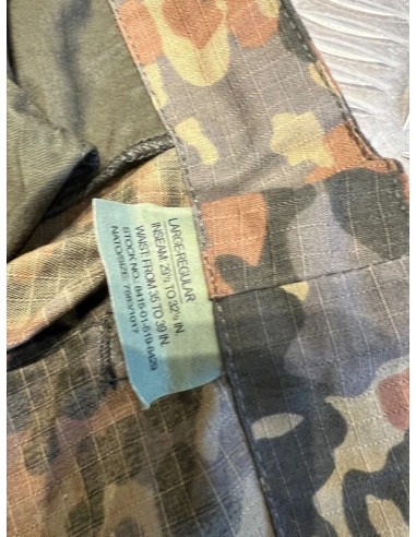 Pantalon de combat army combat uniform teesar cartersville Flecktarn taille l