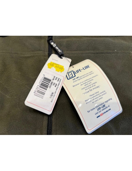 sweat polaire life line olive taille xxl 62821221