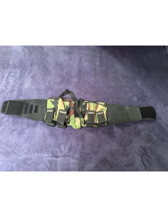 Harnais ceinture pour 4 pots et une bouteille paintball SWAP camouflage