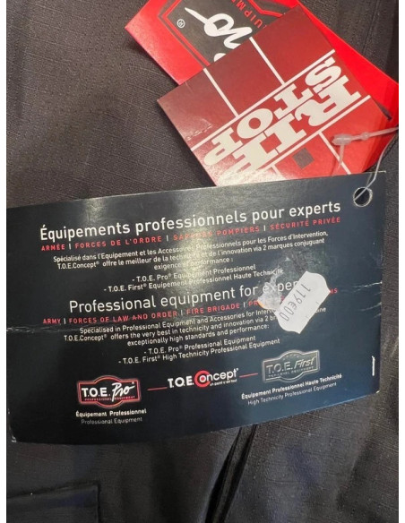 blouson toe pro taille xxxl 201079 intemperie noir doublure polaire amovible