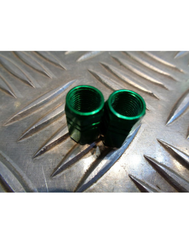 jeu de 2 x embout de valve bouchon vert scooter moto quad ...