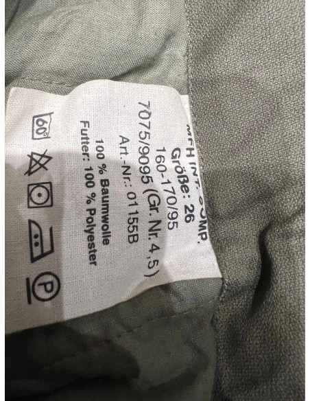 pantalon double couches mfh taille 48 7075/9095 militaire airsoft paintball