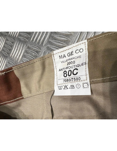 pantalon ma ge co militaire villefranche 2000 neuf camo desert taille 80c s