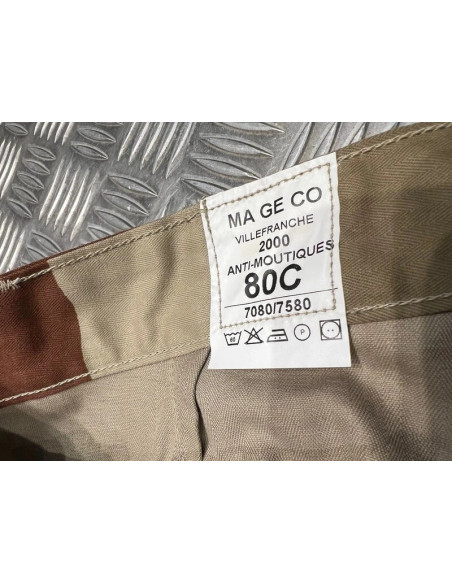 pantalon ma ge co militaire villefranche 2000 neuf camo desert taille 80c s
