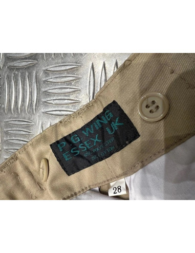 pantalon cargo parachute pg wing essex uk beige taille 28