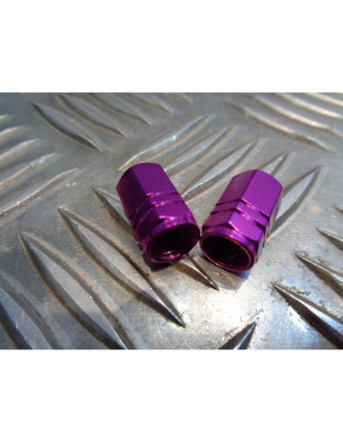 jeu de 2 x embout de valve bouchon violet scooter moto quad ...