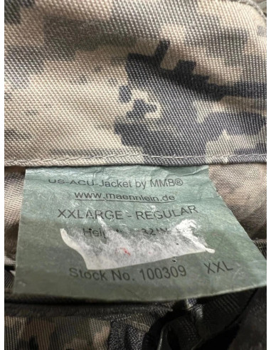 veste mmb acu camo digital ucp taille xxl neuf